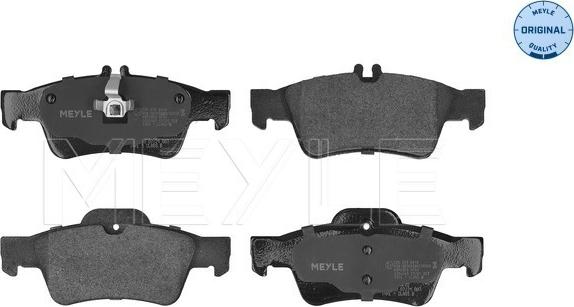 Meyle 025 233 3416 - Комплект гальмівних накладок, дискове гальмо autodetail.com.ua