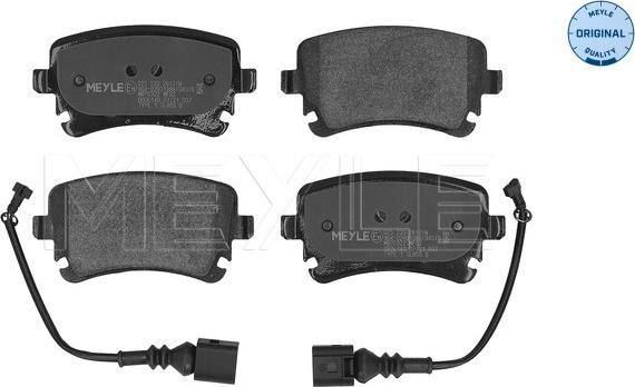Meyle 025 233 2617/W - Комплект гальмівних накладок, дискове гальмо autodetail.com.ua