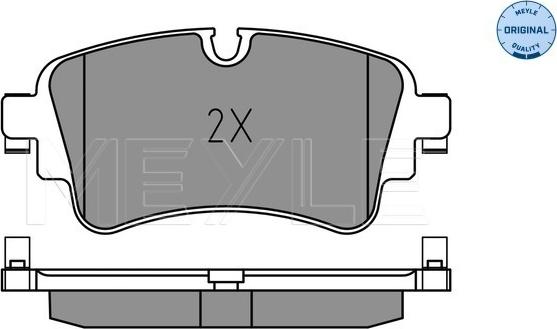 Meyle 025 223 0817 - Комплект гальмівних накладок, дискове гальмо autodetail.com.ua