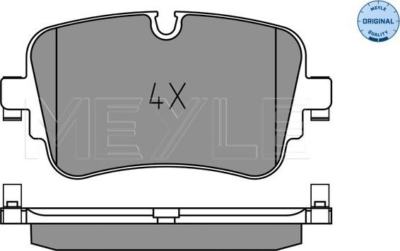 Meyle 025 223 0717 - Комплект гальмівних накладок, дискове гальмо autodetail.com.ua
