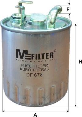 Mfilter DF 678 - Фільтр палива autodetail.com.ua