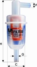 Mfilter DF 11 - Фільтр палива autodetail.com.ua