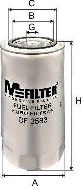 Mfilter DF 3583 - Фільтр палива autodetail.com.ua