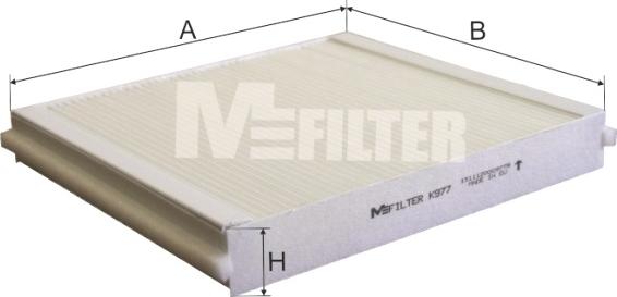Mfilter K 977 - Фільтр, повітря у салоні autodetail.com.ua