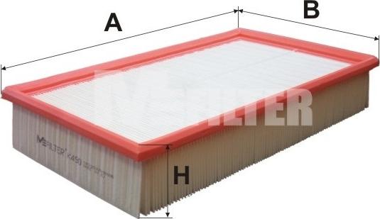Mfilter K 490 - Повітряний фільтр autodetail.com.ua