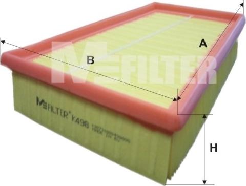 Mfilter K 498 - Повітряний фільтр autodetail.com.ua