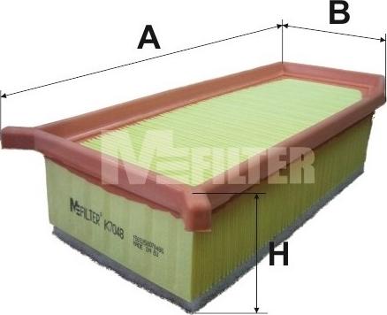 Mfilter K 7048 - Повітряний фільтр autodetail.com.ua