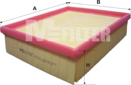 Mfilter K 719 - Повітряний фільтр autodetail.com.ua