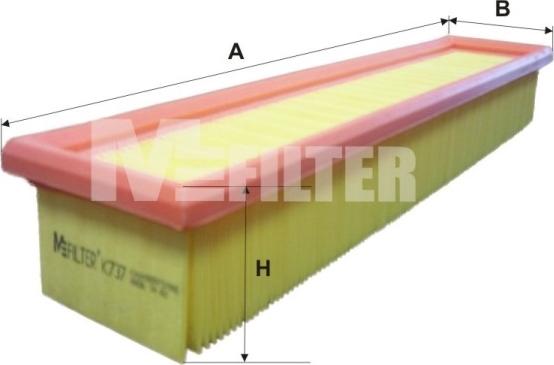 Mfilter K 737 - Повітряний фільтр autodetail.com.ua