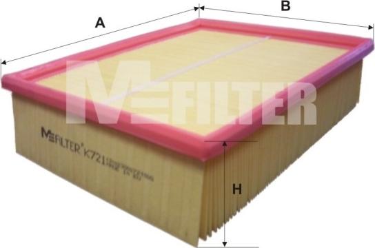 Mfilter K 721 - Повітряний фільтр autodetail.com.ua