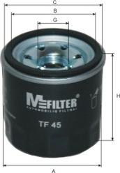 Mfilter TF 45 - Оливний фільтр autodetail.com.ua