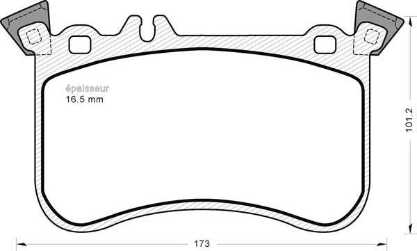 Mercedes-Benz 000 420 68 04 - Комплект гальмівних накладок, дискове гальмо autodetail.com.ua