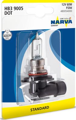 Narva 480054000 - Лампа розжарювання, фара дальнього світла autodetail.com.ua