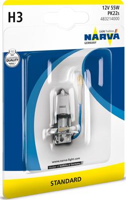 Narva 483214000 - Лампа розжарювання, фара дальнього світла autodetail.com.ua