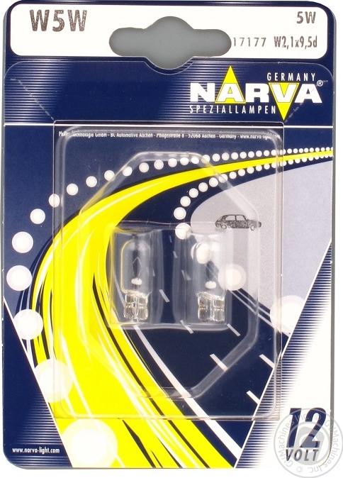 Narva 17177B2 - Лампа розжарювання, вказівник повороту / габаритний ліхтар autodetail.com.ua