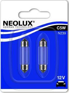 NEOLUX® N239-02B - Лампа розжарювання, ліхтар номерного знака autodetail.com.ua