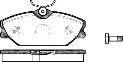 TOMEX brakes 10-761 - Комплект гальмівних накладок, дискове гальмо autodetail.com.ua