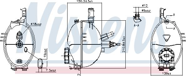 Nissens 996159 - Розширювальний бачок, охолоджувальна рідина autodetail.com.ua