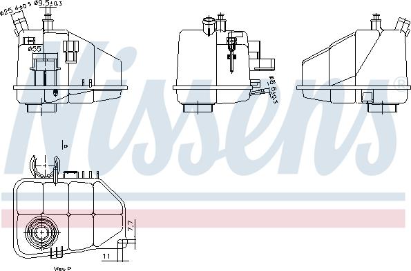 Nissens 996264 - Розширювальний бачок, охолоджувальна рідина autodetail.com.ua