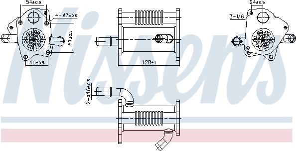 Nissens 989446 - Радіатор, система рециркуляції ВГ autodetail.com.ua