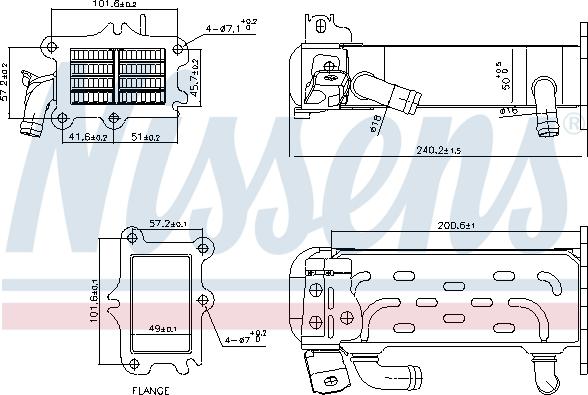 Nissens 989447 - Радіатор, система рециркуляції ВГ autodetail.com.ua
