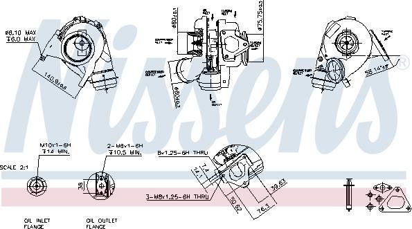 Nissens 93051 - Компресор, наддування autodetail.com.ua