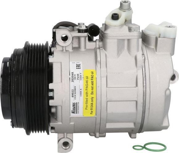Nissens 89022 - Компресор, система кондиціонування повітря autodetail.com.ua