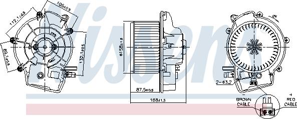 Nissens 87606 - Компресор салону autodetail.com.ua