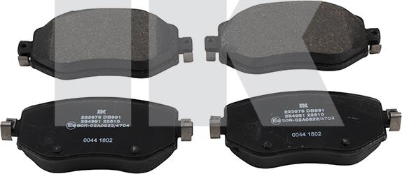 NK 223975 - Комплект гальмівних накладок, дискове гальмо autodetail.com.ua