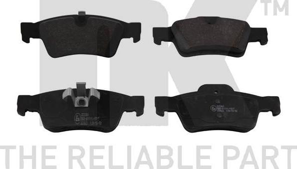 NK 223361 - Комплект гальмівних накладок, дискове гальмо autodetail.com.ua