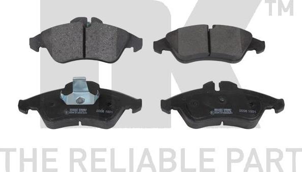 NK 223327 - Комплект гальмівних накладок, дискове гальмо autodetail.com.ua