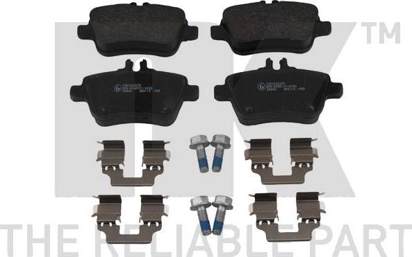 NK 223370 - Комплект гальмівних накладок, дискове гальмо autodetail.com.ua