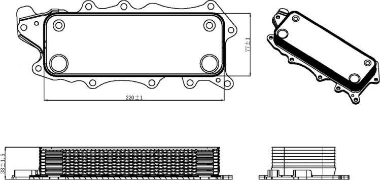 NRF 31319 - Охолоджувач оливи, моторна олива autodetail.com.ua