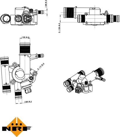 NRF 725059 - Термостат, охолоджувальна рідина autodetail.com.ua