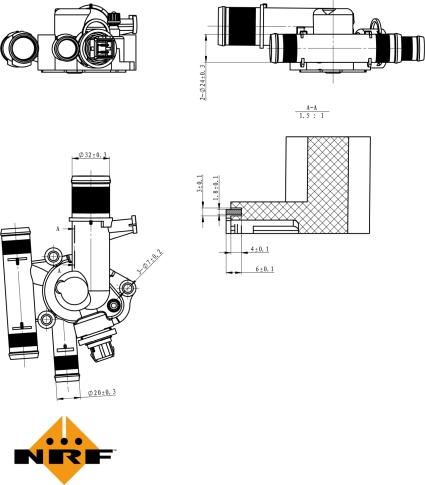 NRF 725011 - Термостат, охолоджувальна рідина autodetail.com.ua