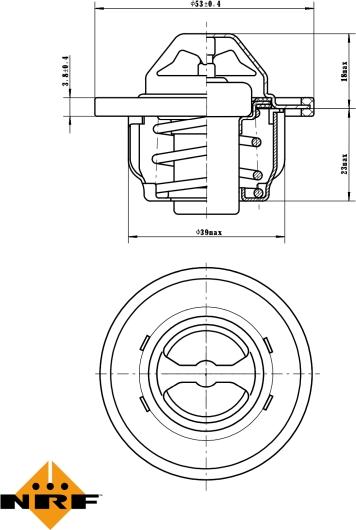 NRF 725150 - Термостат, охолоджувальна рідина autodetail.com.ua
