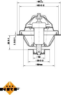 NRF 725162 - Термостат, охолоджувальна рідина autodetail.com.ua