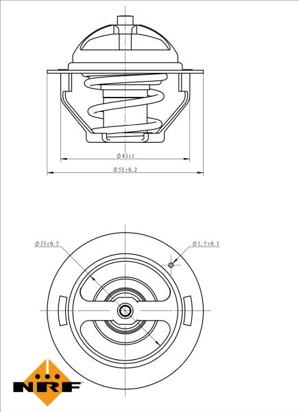 NRF 725181 - Термостат, охолоджувальна рідина autodetail.com.ua