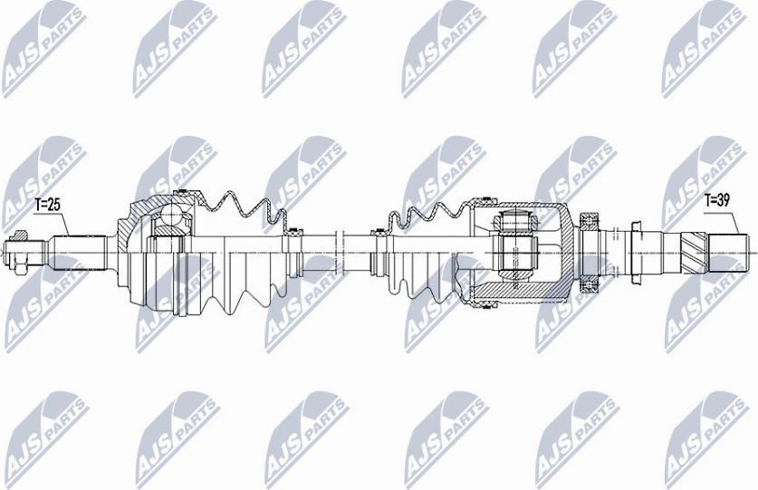 NTY NPW-RE-101 - Приводний вал autodetail.com.ua