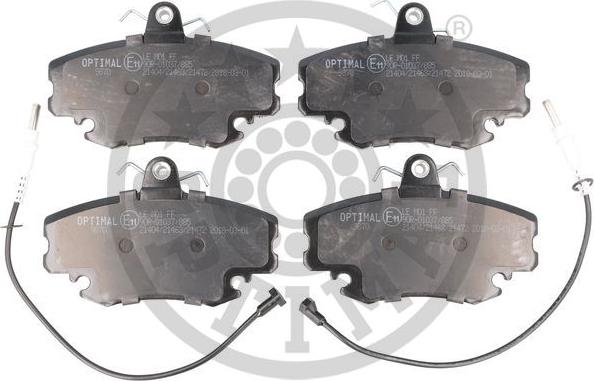 Optimal BP-09870 - Комплект гальмівних накладок, дискове гальмо autodetail.com.ua