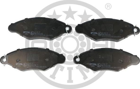 Optimal BP-12066 - Комплект гальмівних накладок, дискове гальмо autodetail.com.ua