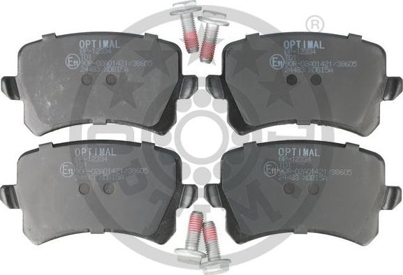 Optimal BP-12334 - Комплект гальмівних накладок, дискове гальмо autodetail.com.ua