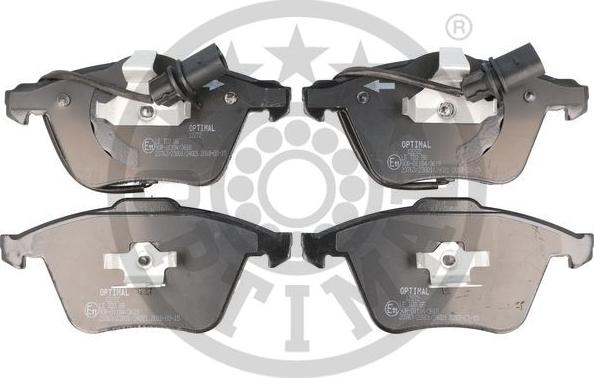 Optimal BP-12272 - Комплект гальмівних накладок, дискове гальмо autodetail.com.ua