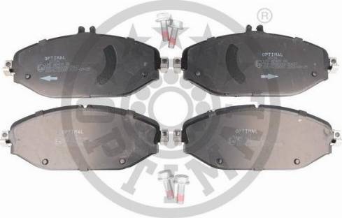 Optimal BP-12734 - Комплект гальмівних накладок, дискове гальмо autodetail.com.ua