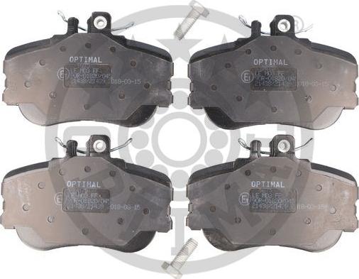 Optimal BP-09875 - Комплект гальмівних накладок, дискове гальмо autodetail.com.ua