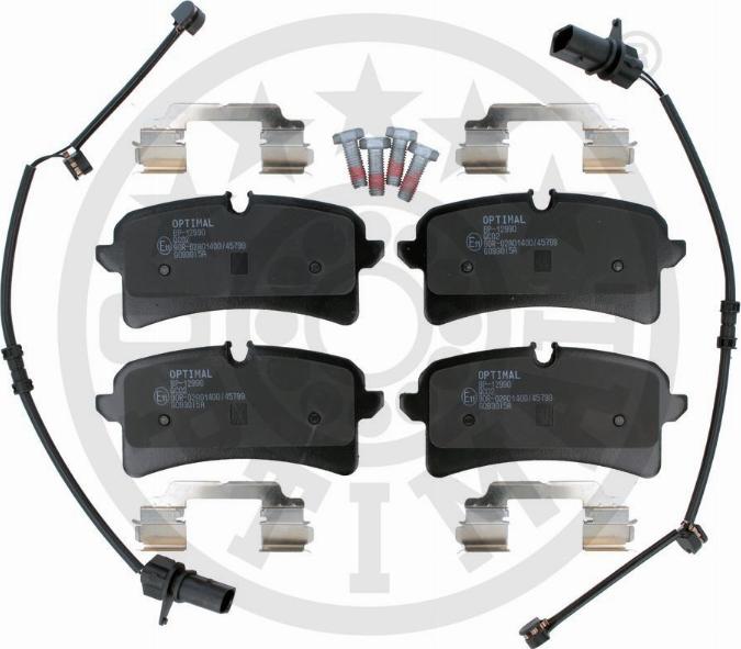 Optimal BP-12990 - Комплект гальмівних накладок, дискове гальмо autodetail.com.ua