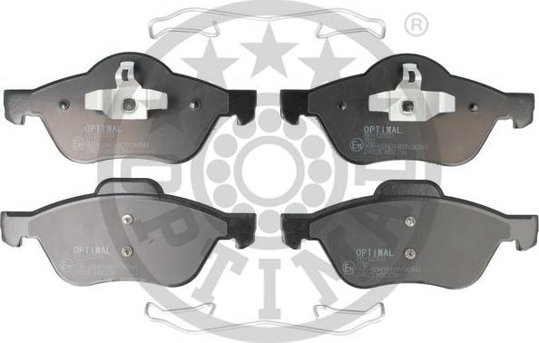 Optimal BP-12503 - Комплект гальмівних накладок, дискове гальмо autodetail.com.ua