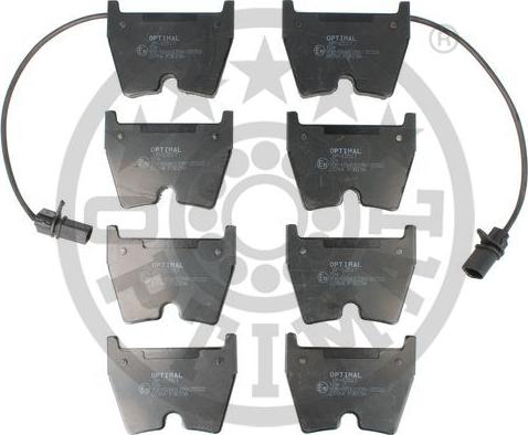 Optimal BP-12517 - Комплект гальмівних накладок, дискове гальмо autodetail.com.ua