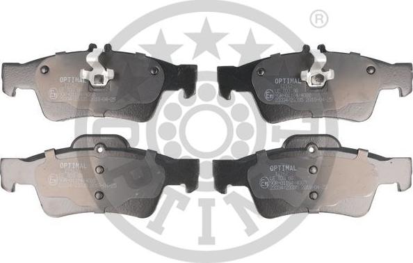 Optimal BP-12162 - Комплект гальмівних накладок, дискове гальмо autodetail.com.ua