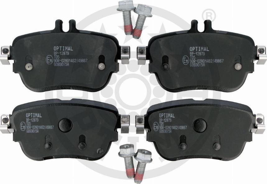 Optimal BP-12879 - Комплект гальмівних накладок, дискове гальмо autodetail.com.ua